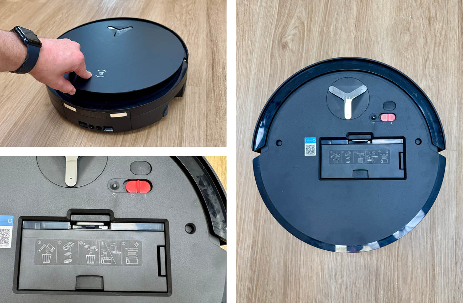 ECOVACS DEEBOT X12 PRO OMNI Design Oberseite unter der Haube
