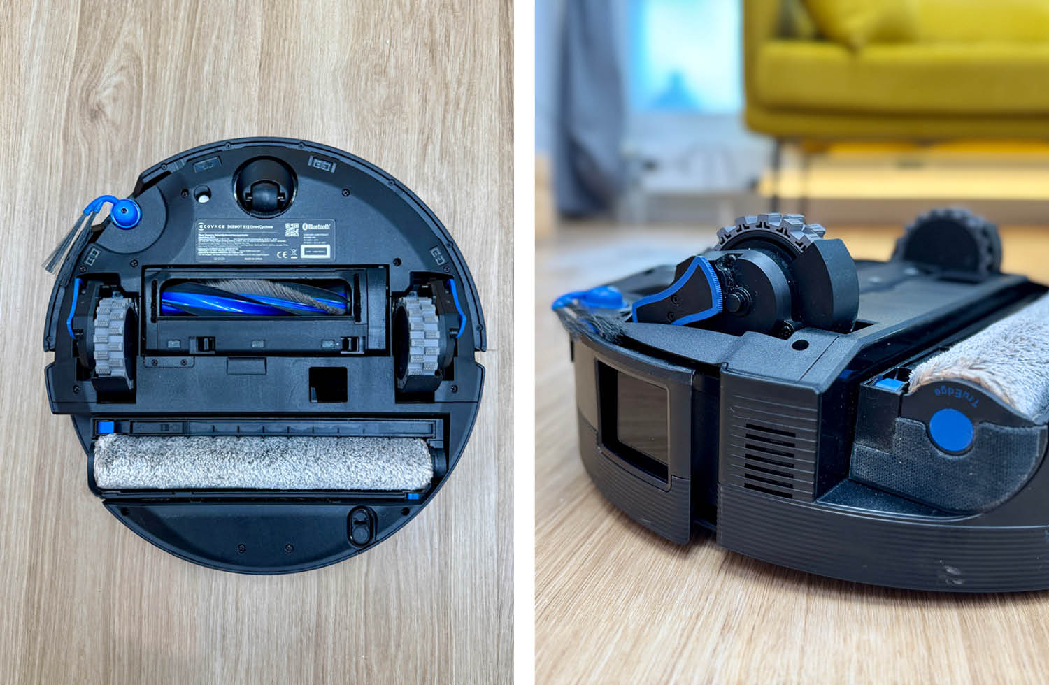 ECOVACS DEEBOT X12 PRO OMNI Design Unterseite