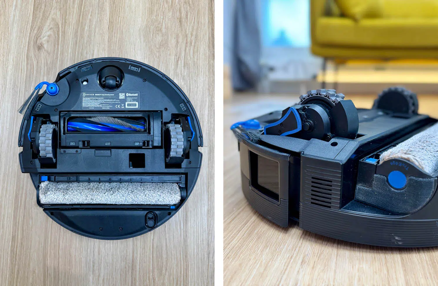 ECOVACS DEEBOT X12 OmniCyclone Design Unterseite