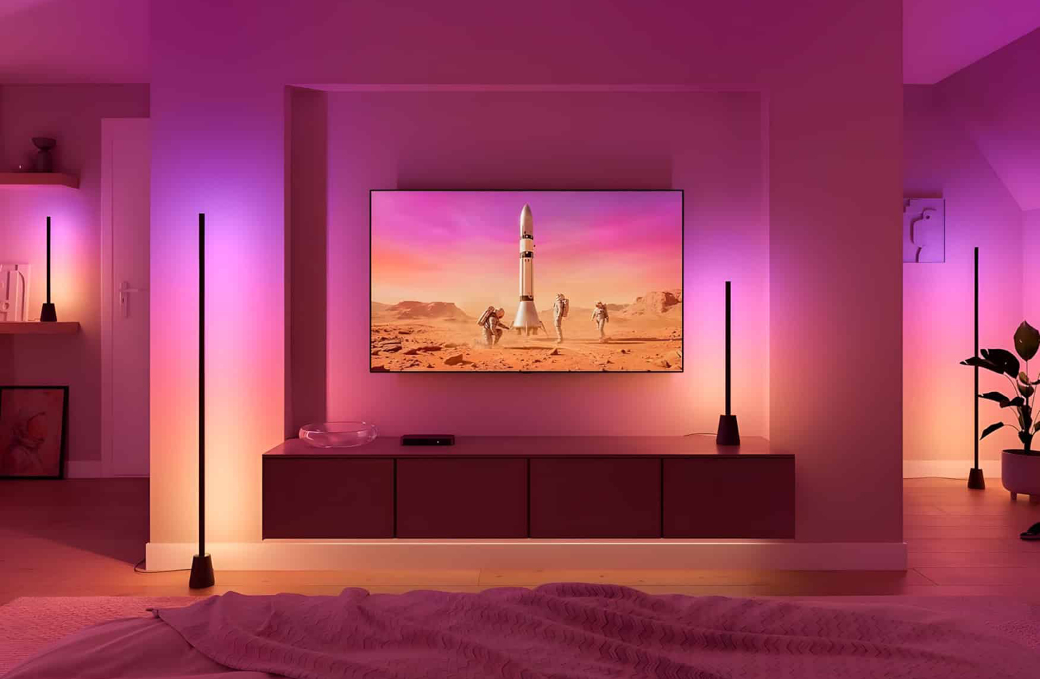 Neue Hue-Play-Leuchten setzen auf indirektes Farblicht