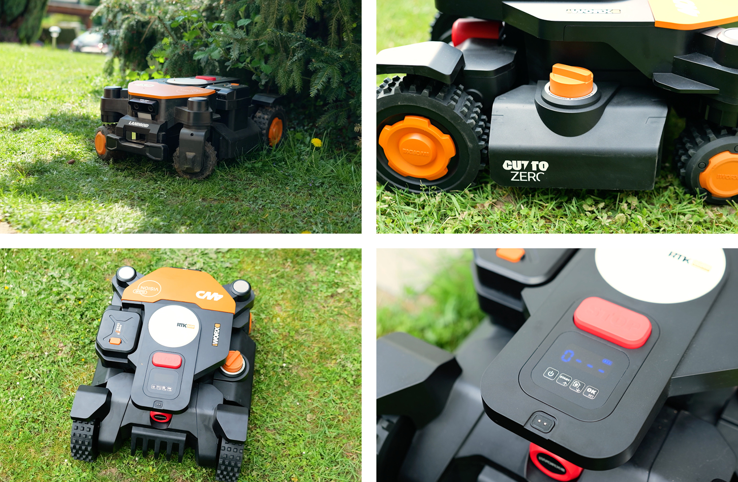 WORX Landroid Vision Cloud 4WD WR341E - Oben und Seite.