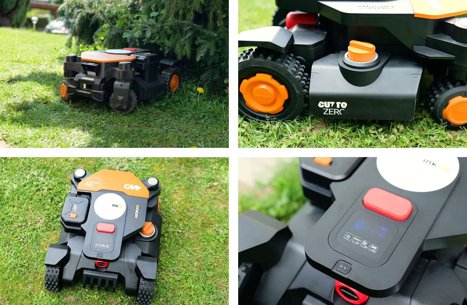 Worx Landroid Vision Cloud 4WD WR34 - Oben und Seite.