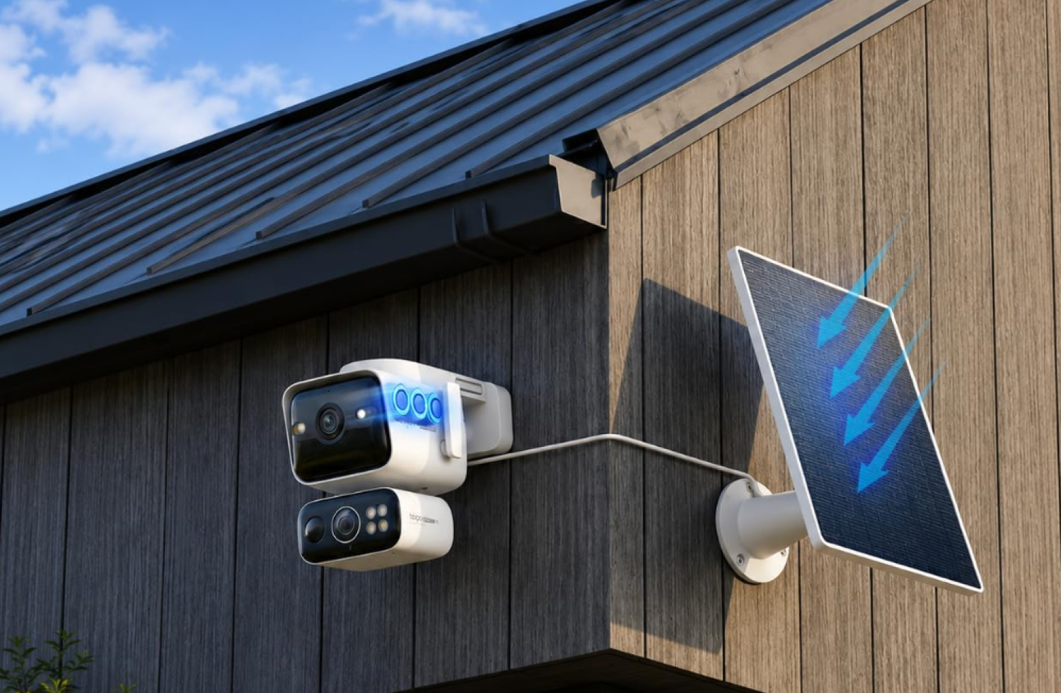 Die TP-Link Tapo C675D Kit ist eine kabellose Außenkamera mit zwei 4K-Objektiven und Solarpanel im Lieferumfang.