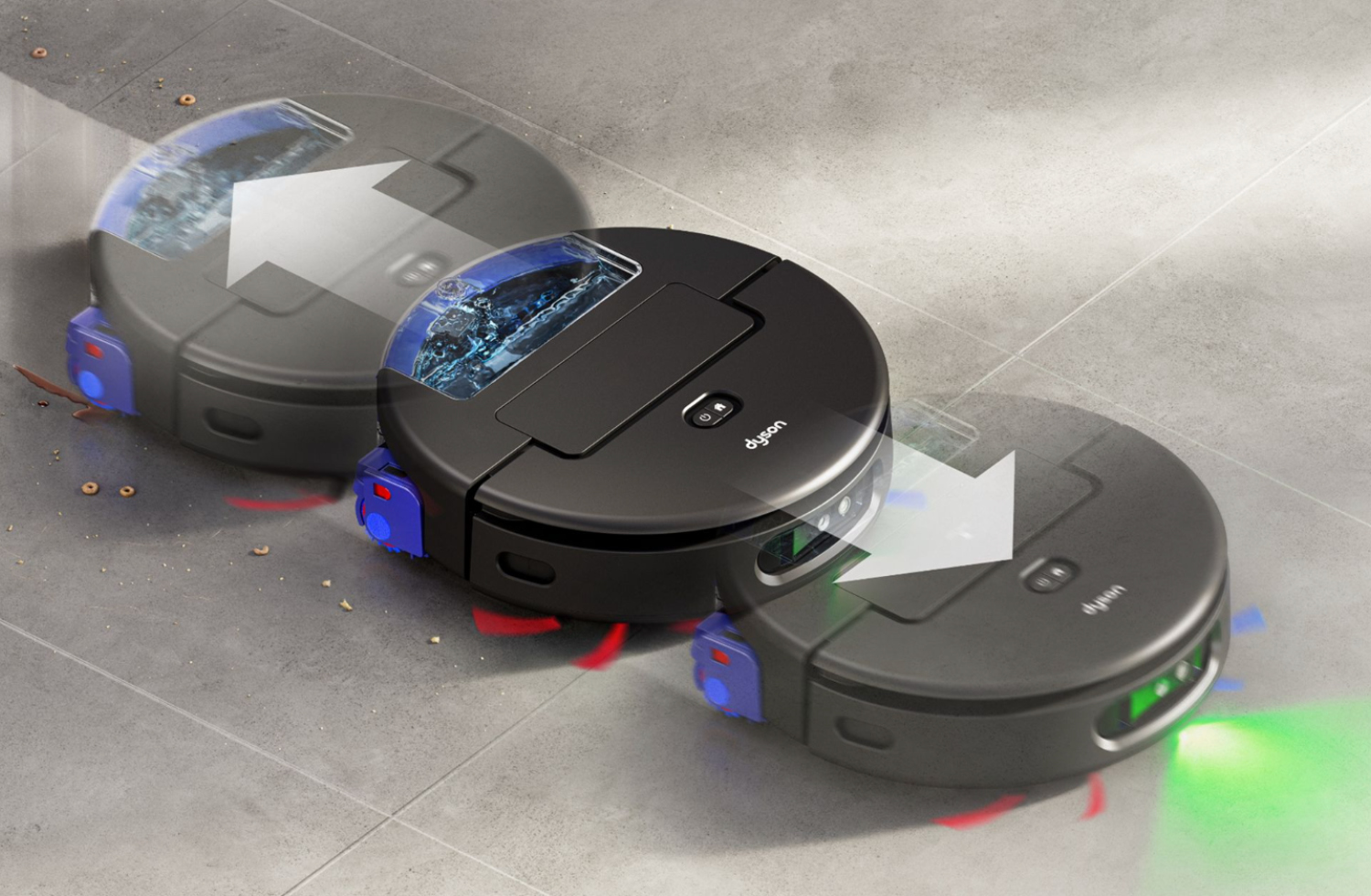 Der Dyson Spot+Scrub™ Ai-Saugrobiter von Dyson.