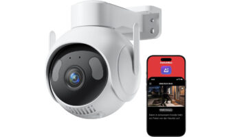 Die neue SwitchBot Outdoor Pan:Tilt Cam 3K