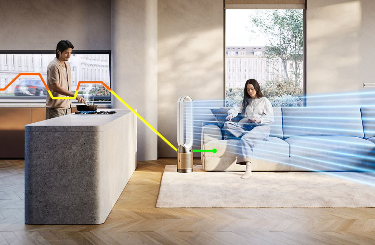 Dyson Purifier Cool PC2 De-NOx TP12 | Mehr Fokus auf Luftqualität.