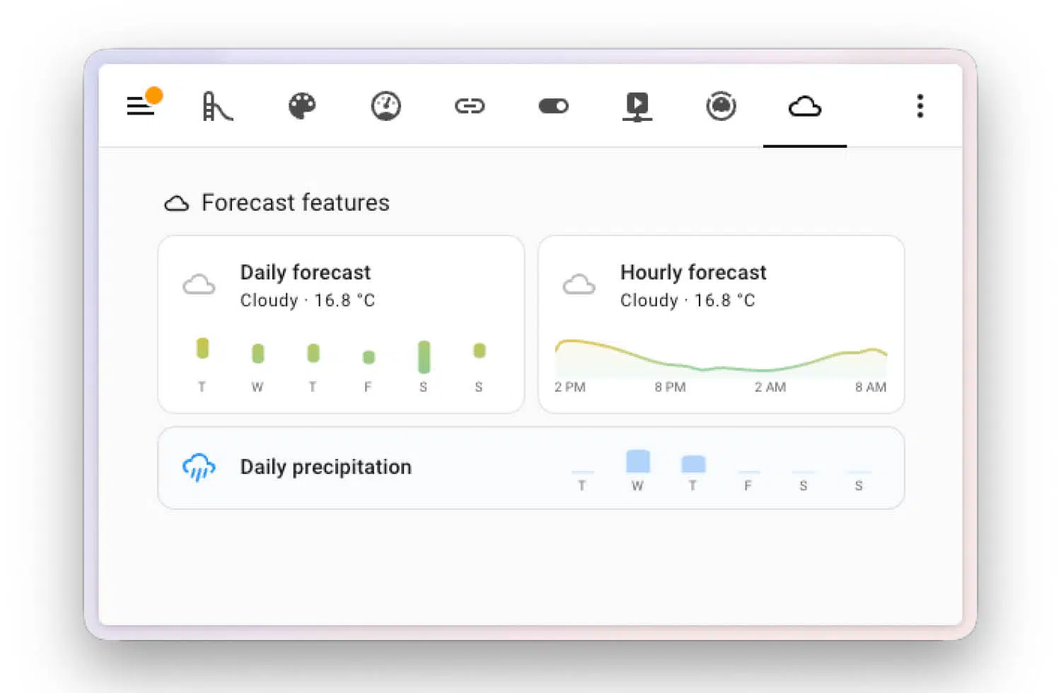 Home Assistant 2026.6 Wetterkachel