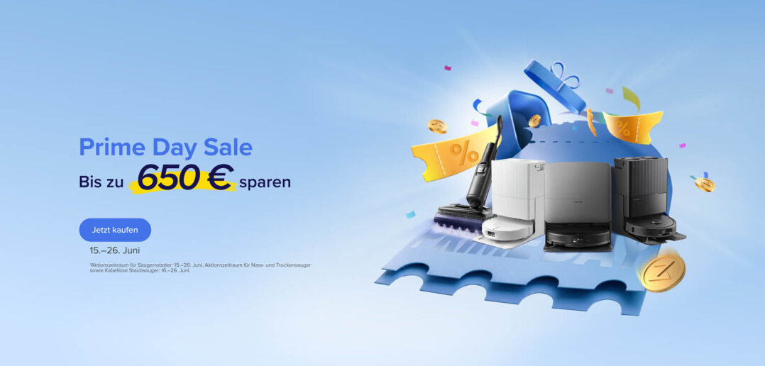 Roborock Prime Day Saugroboter Angebote Wischsauger Deal Titel
