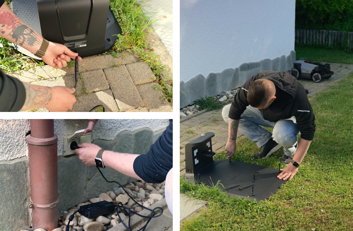 Roborock RockMow Z120 AWD LiDAR | Aufbau Ladestation