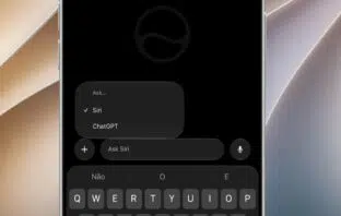 ChatGPT lässt sich direkt in der neuen Siri-App auswählen