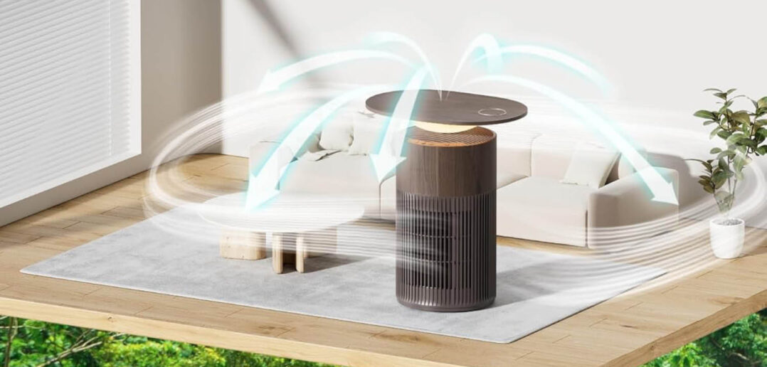SwitchBot Air Purifier Tabel Walnuss Luftreiniger Titel
