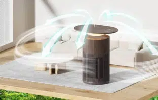 SwitchBot Air Purifier Tabel Walnuss Luftreiniger Titel