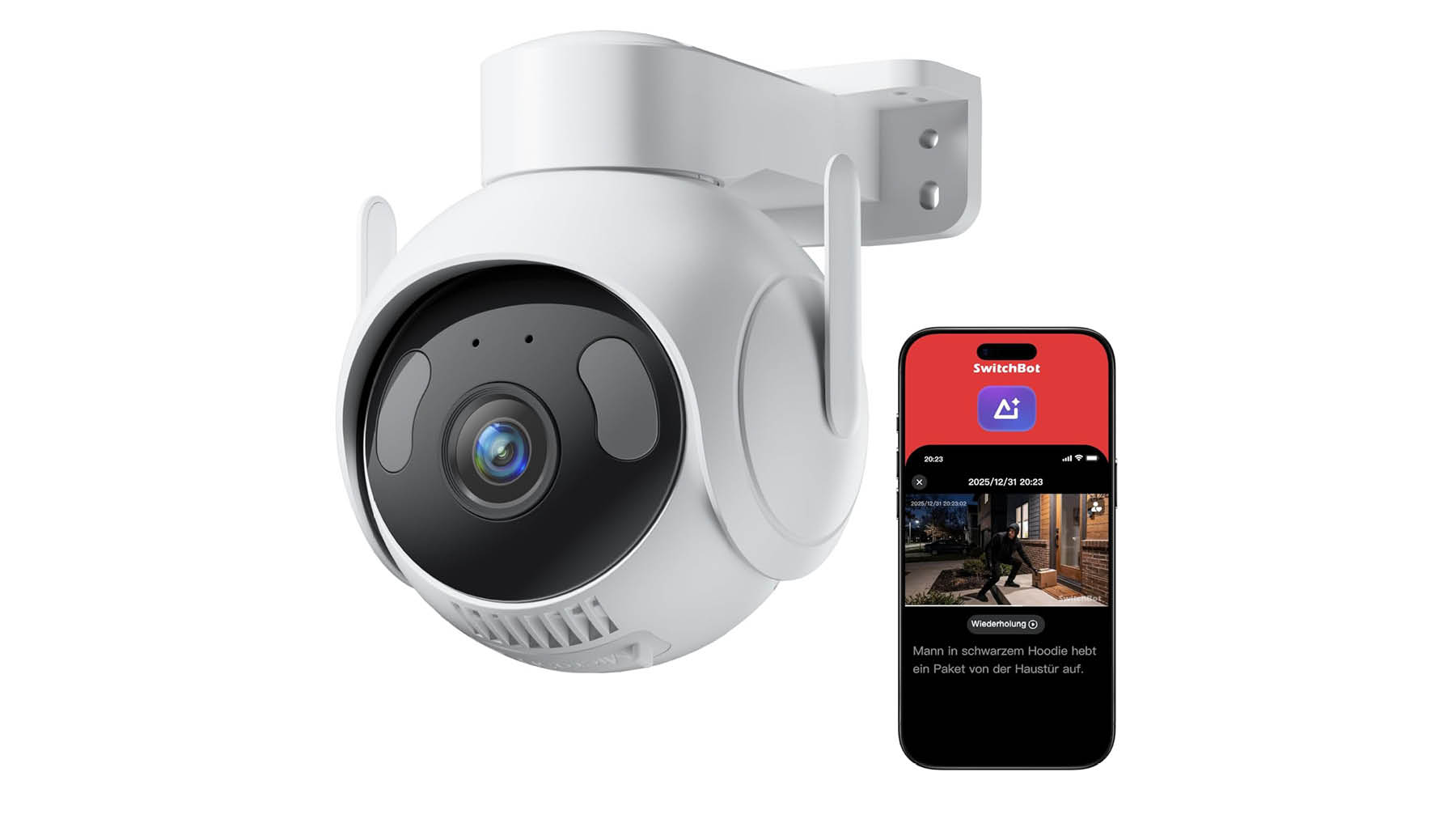 SwitchBot Outdoor Pan:Tilt Cam 3K finder