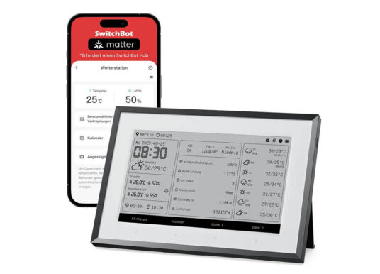 SwitchBot | Smarte Wetterstation mit E-Ink-Display