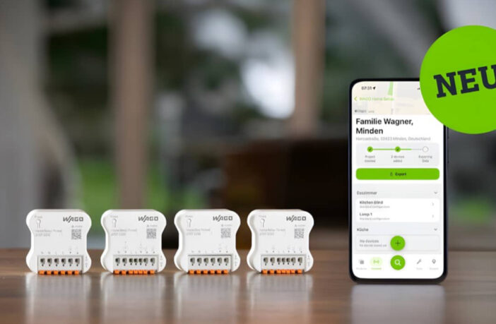 WAGO listet weitere Matter-Unterputzmodule für Licht, Steckdosen und Rollläden mit Matter over Thread und Wi-Fi.