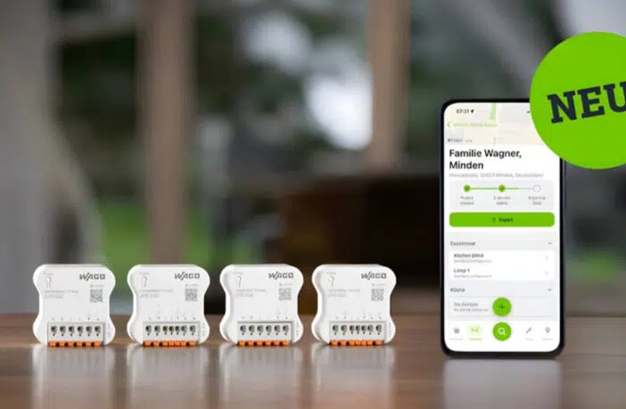 WAGO listet weitere Matter-Unterputzmodule für Licht, Steckdosen und Rollläden mit Matter over Thread und Wi-Fi.