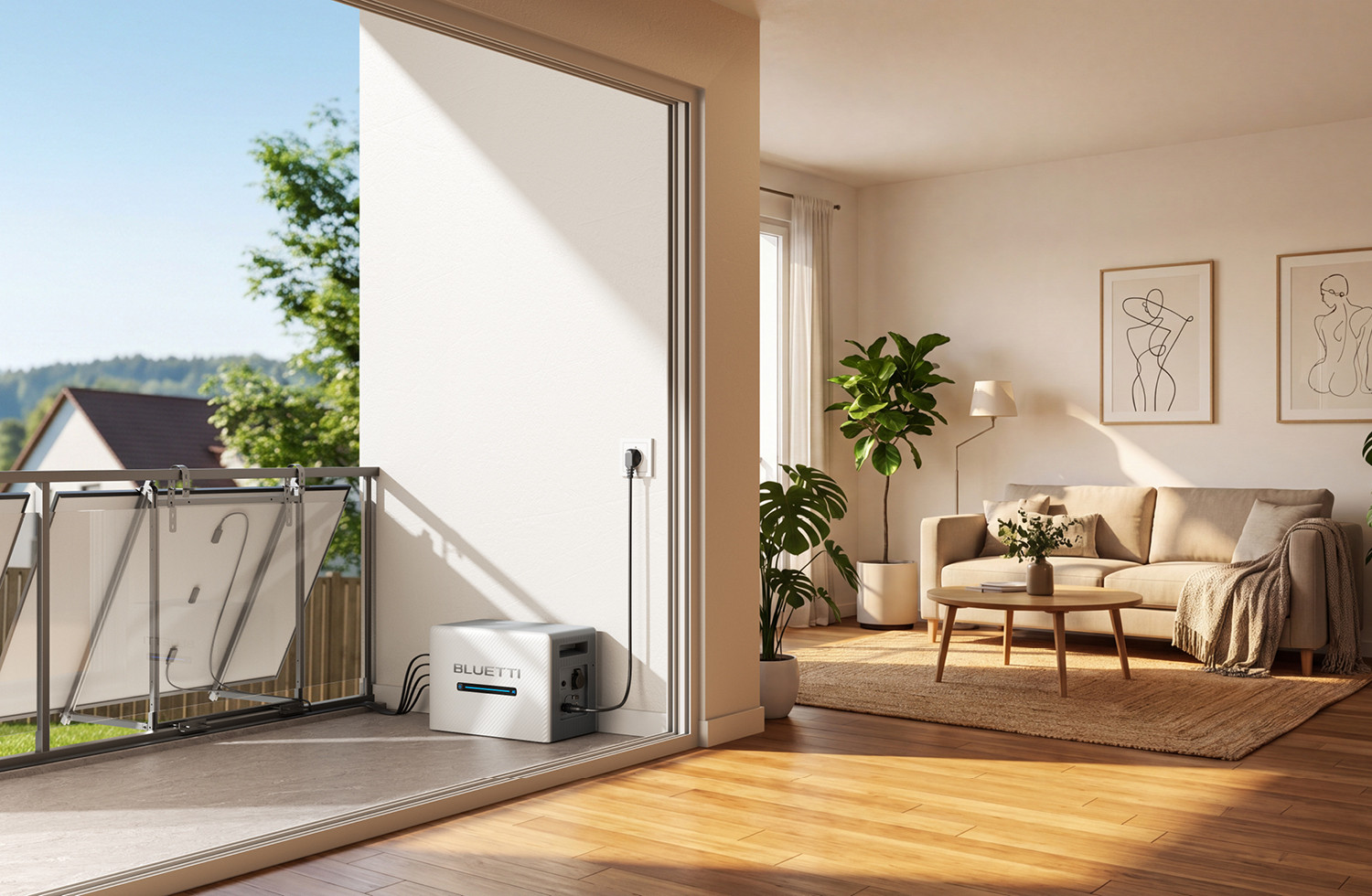 Mit dem BLUETTI Balco 260 Solar Power System lässt sich intensive Sonneneinstrahlung in kostenlosen Strom umwandeln.