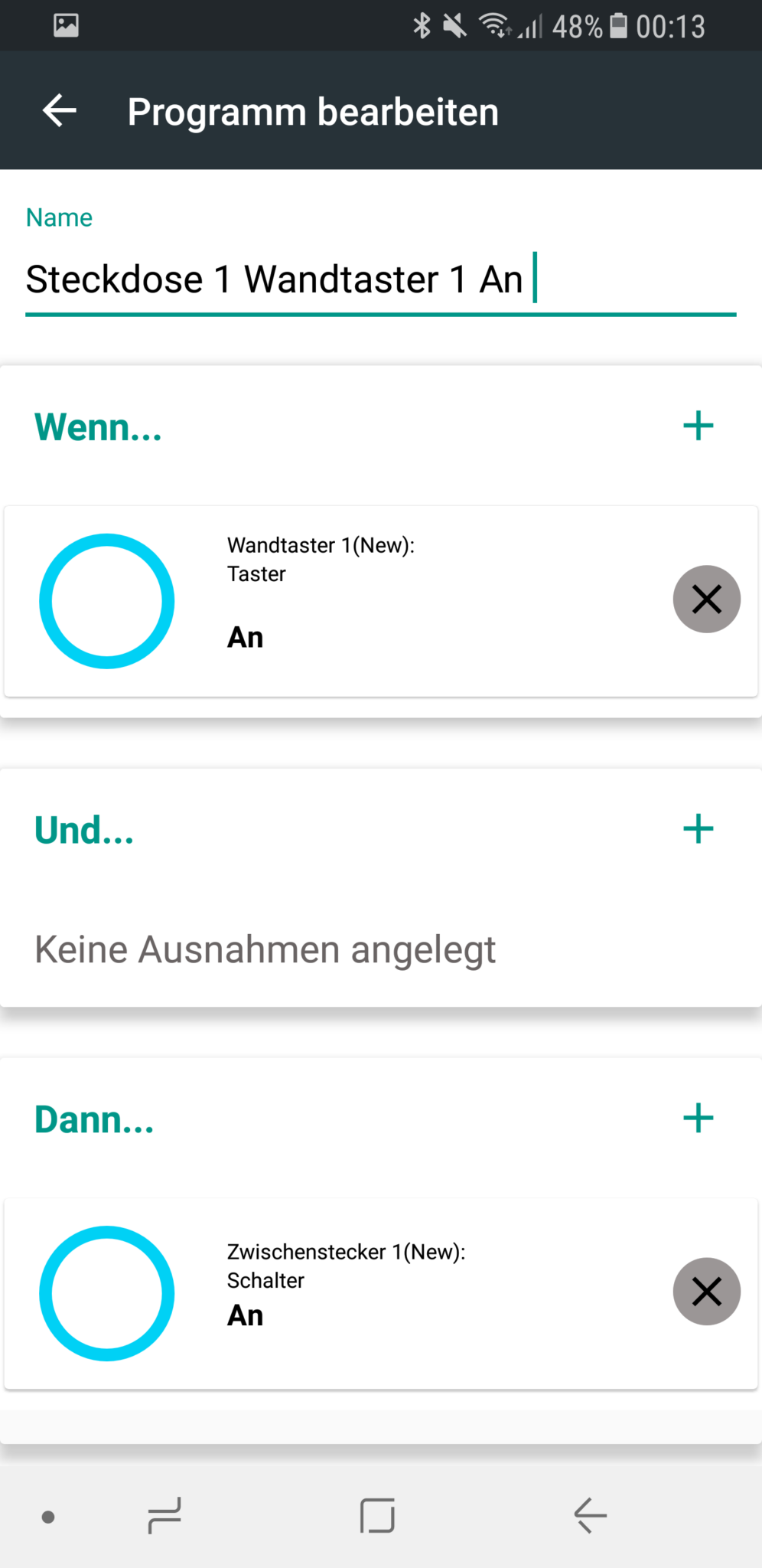 COQON Programm anlegen 9