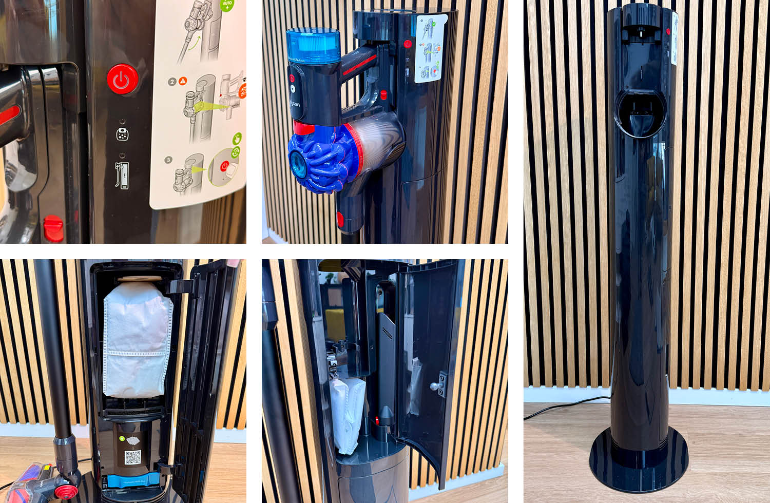 Die Absaugstation des DYson V10 Konical