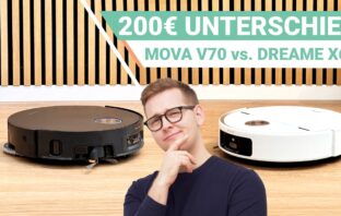 Der Dreame X60 Pro Ultra Complete im Vergleichstest mit dem MOVA V70 Ultra Complete bei SmarthomeAssistent