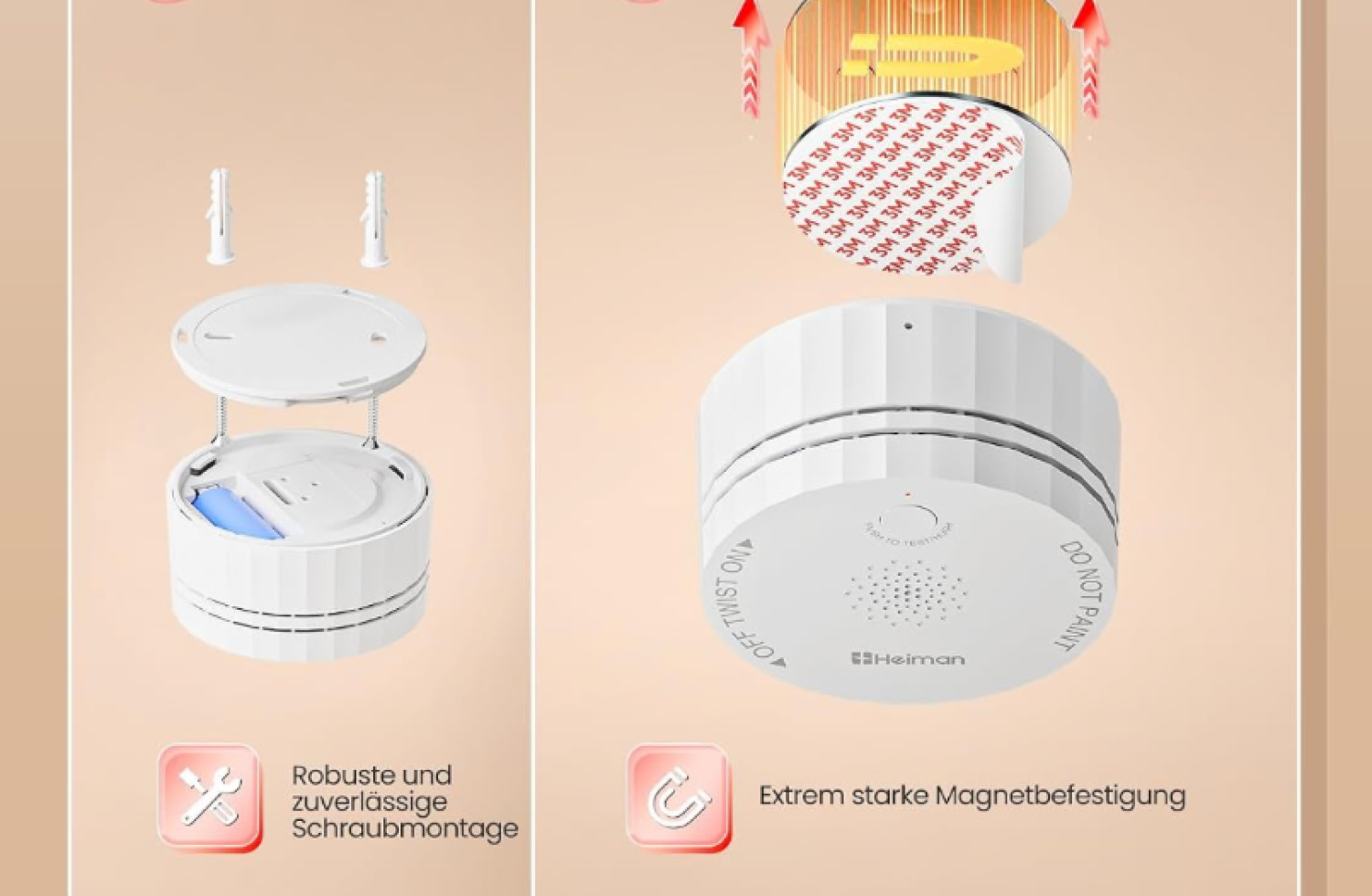 er Heiman Rauchmelder S1-TM kombiniert Matter over Thread mit Temperatur- und Feuchtigkeitssensor. Preis und Ausstattung im Überblick.