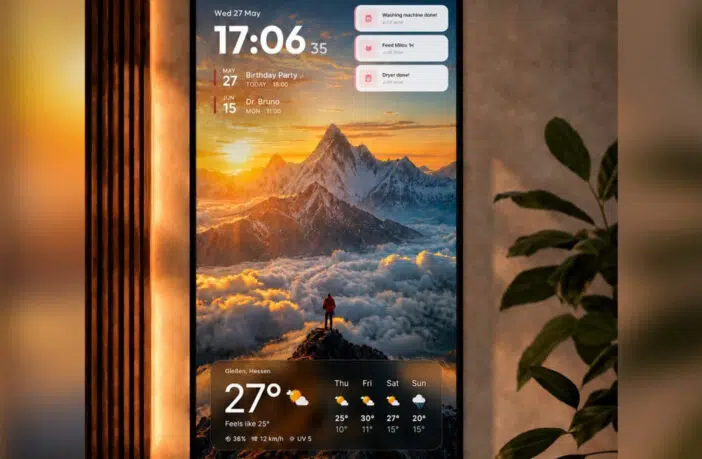 Magic Frame macht alte Tablets und Monitore zum lokalen Home-Assistant-Dashboard mit Fotorahmen-Funktion.