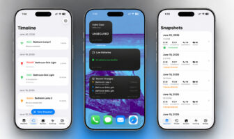 HomeSnap überwacht Apple Home, protokolliert Änderungen und zeigt Batterien, Offline-Geräte sowie Setup-Codes an.