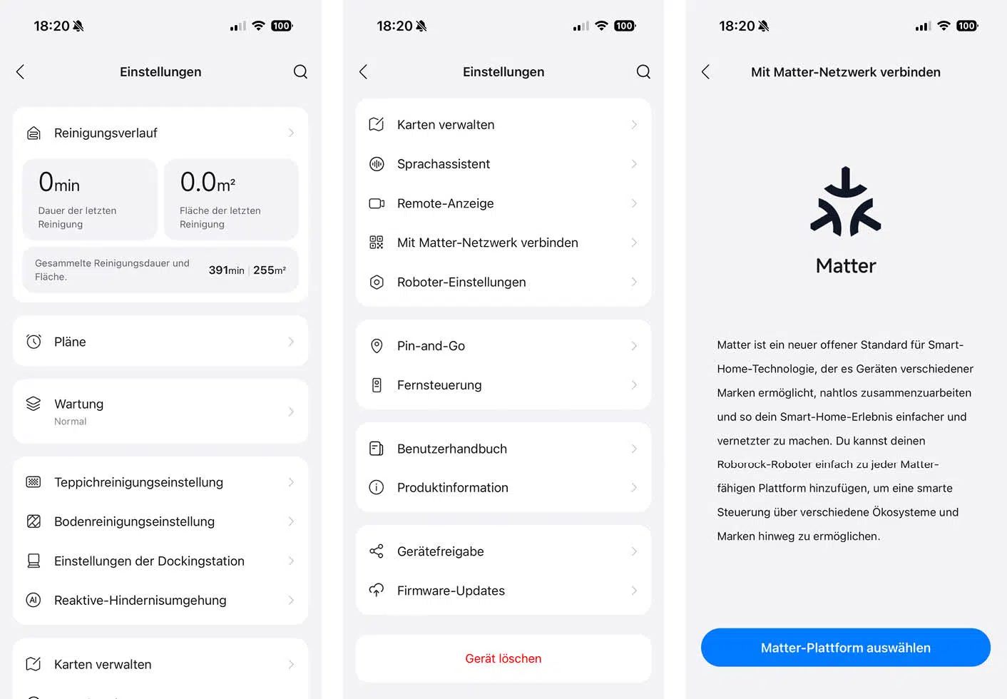 Roborock Qrevo Edge 2X App Einstellungen