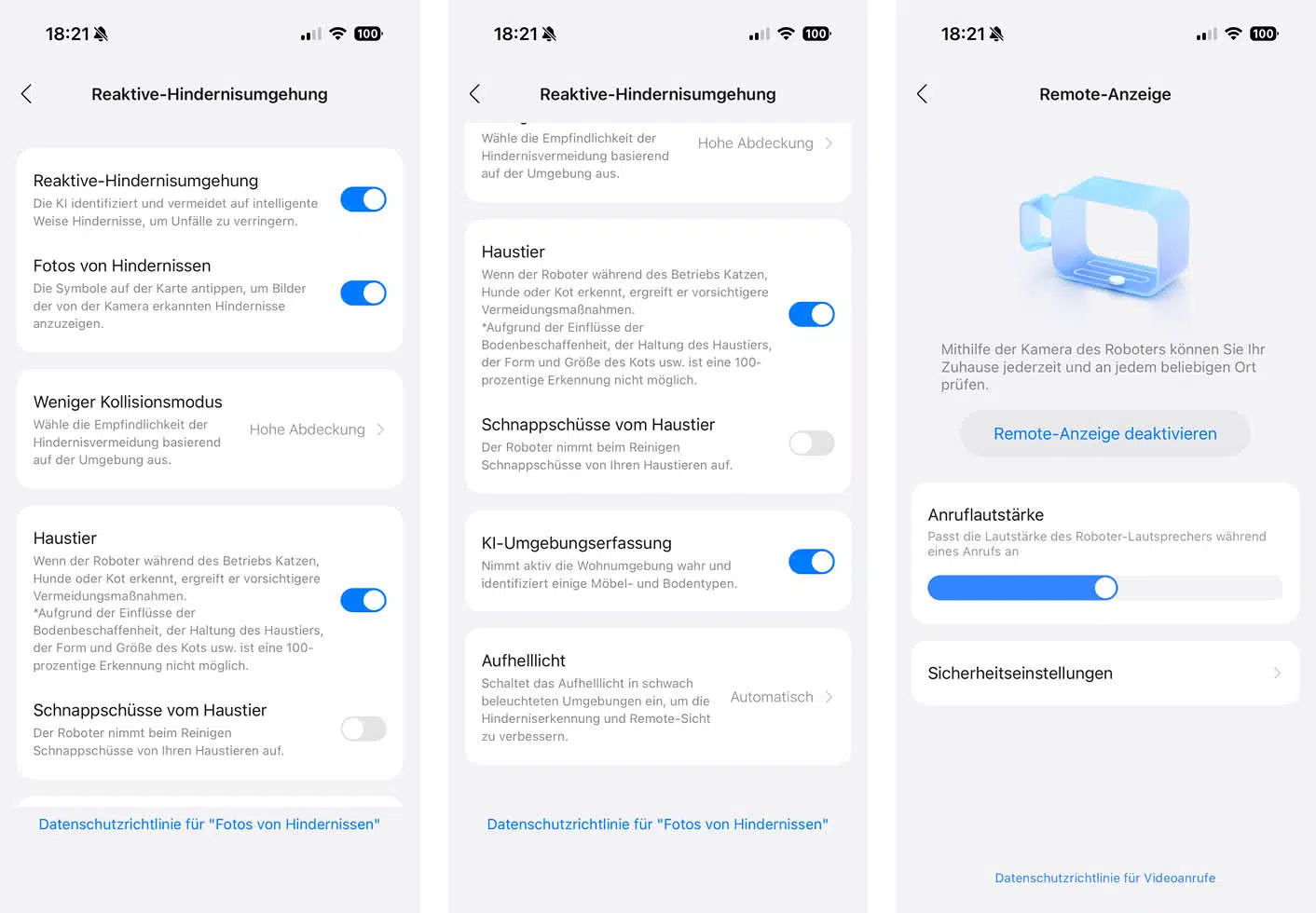 Roborock Qrevo Edge 2X App Hinderniserkennung