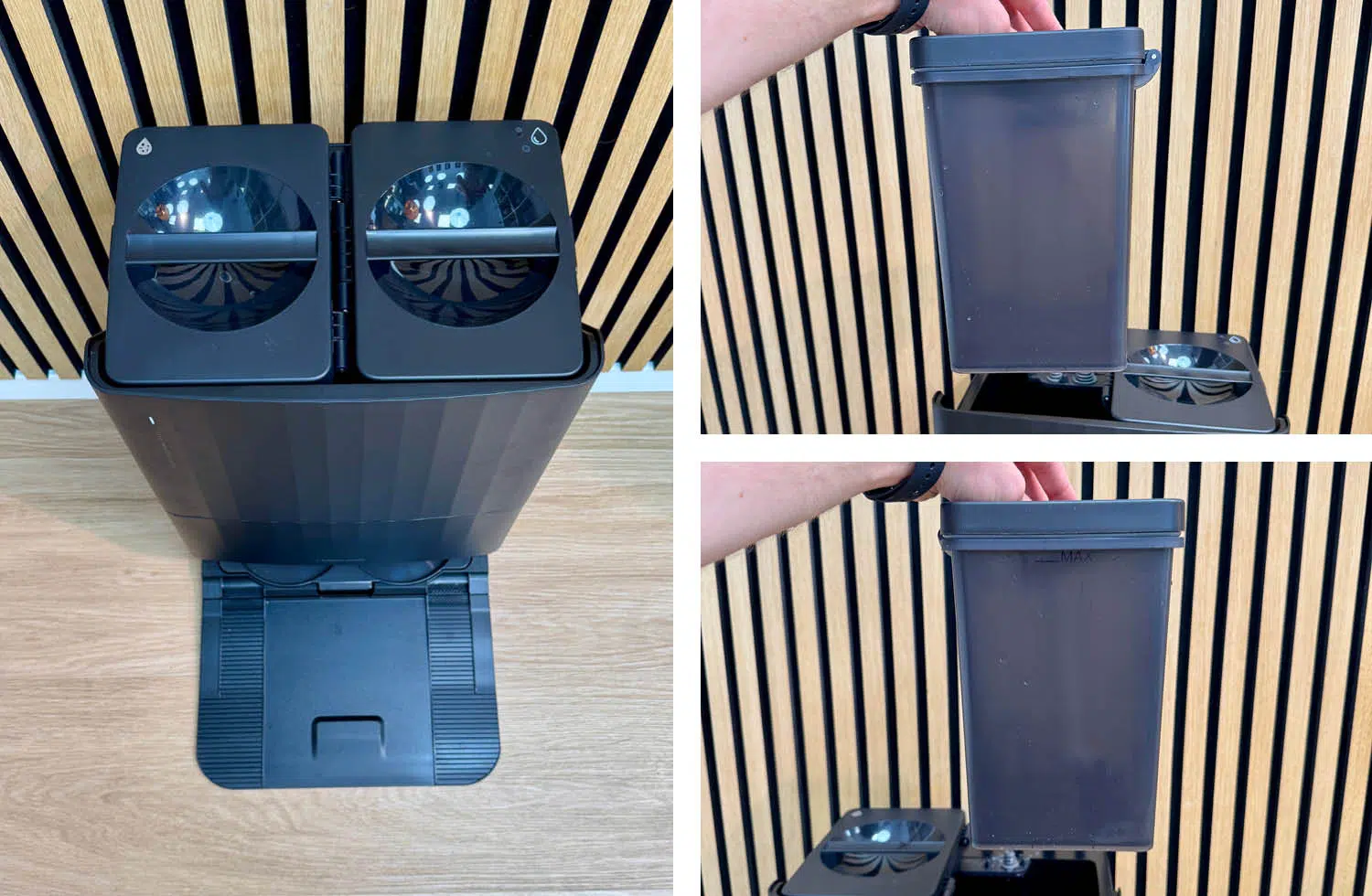 Roborock Qrevo Edge 2X Reinigungsstation Wassertanks