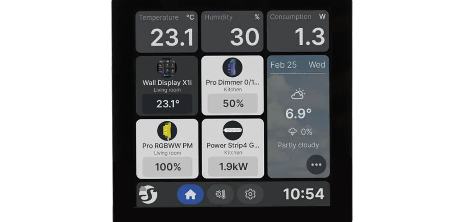 Shelly Wall Display X1i: Neues Touchdisplay für die Smarthome-Zentrale