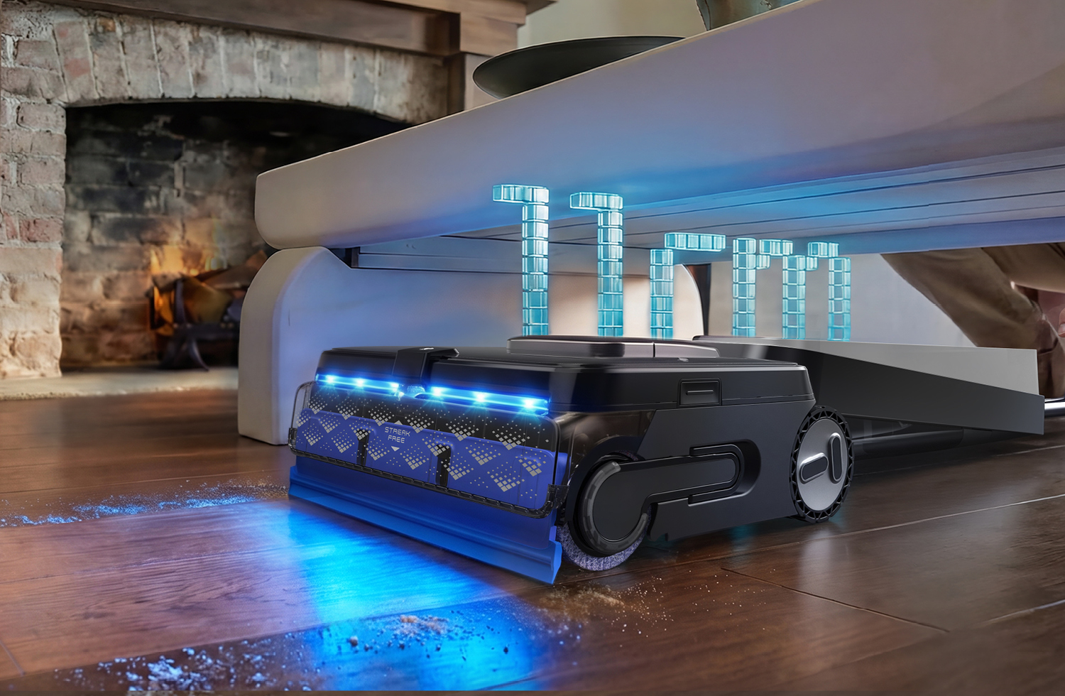 Tineco FLOOR ONE Station S9 Scientist: 25.000 Pa Saugkraft, Smart Refresh Station mit Heißwasser-Nachfüllung und 70 Minuten Laufzeit. 