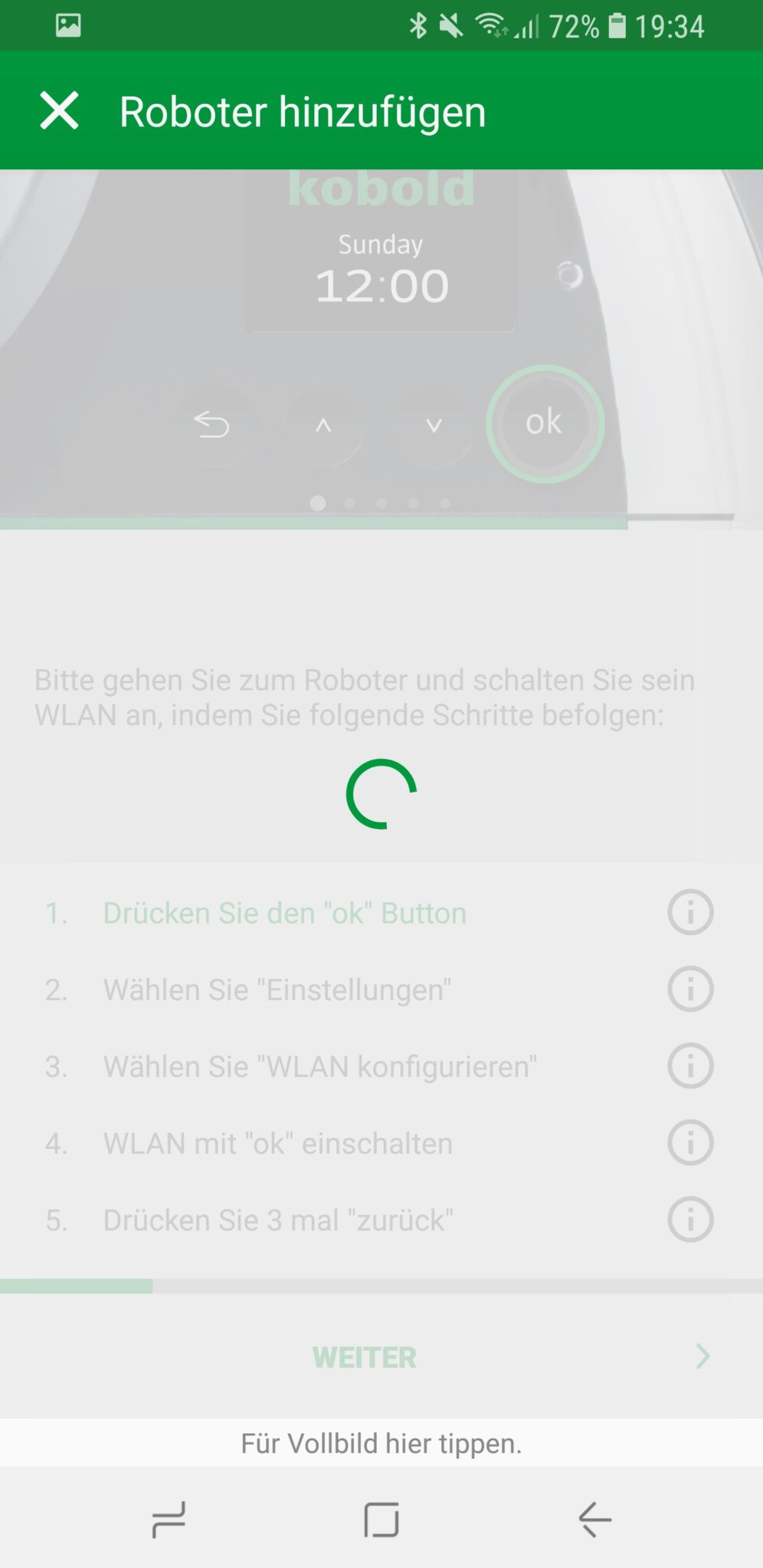 Vorwerk Kobold App Roboter hinzufügen 03