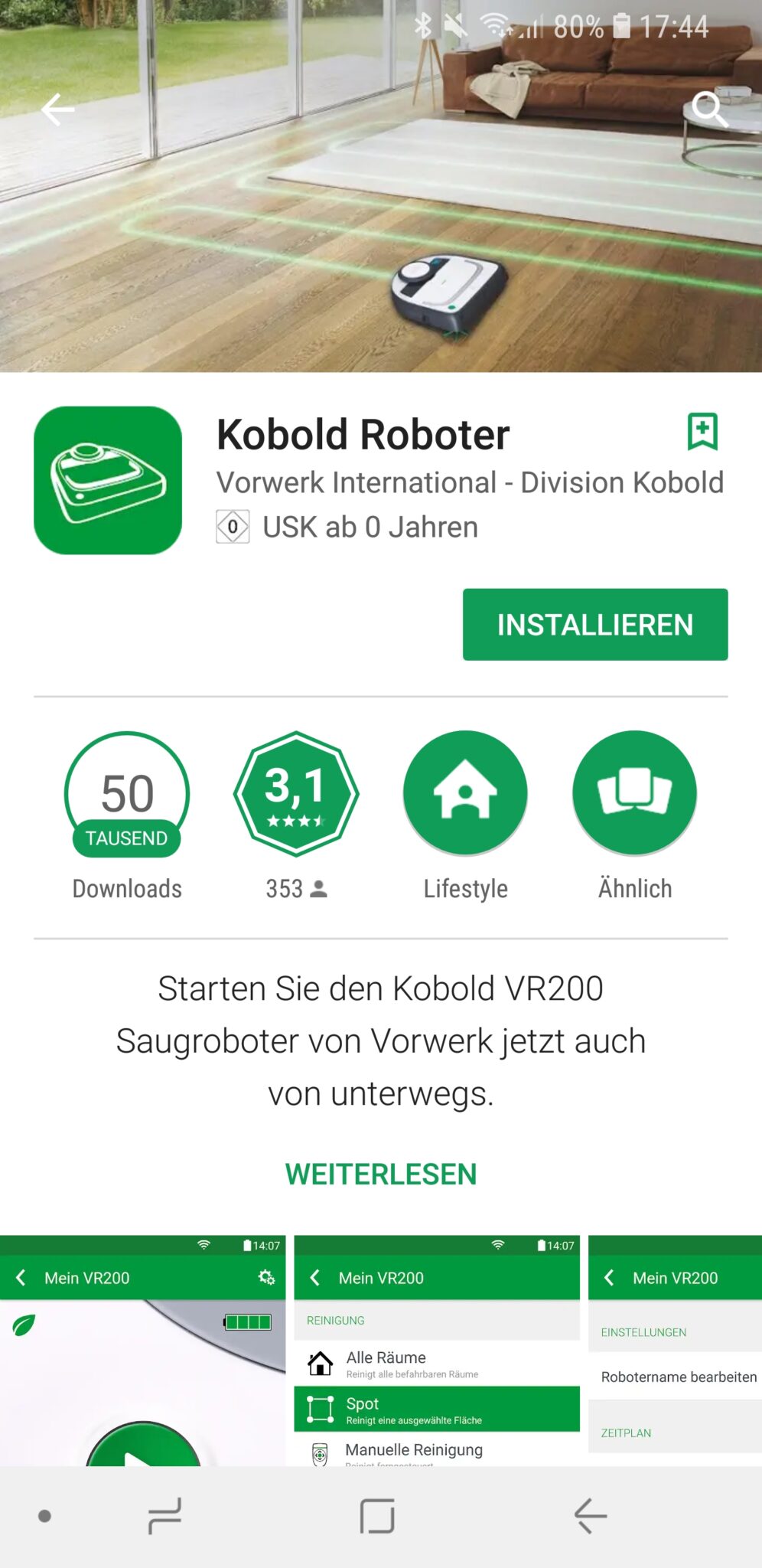 Vorwerk Kobold App installieren und Account einrichten 01