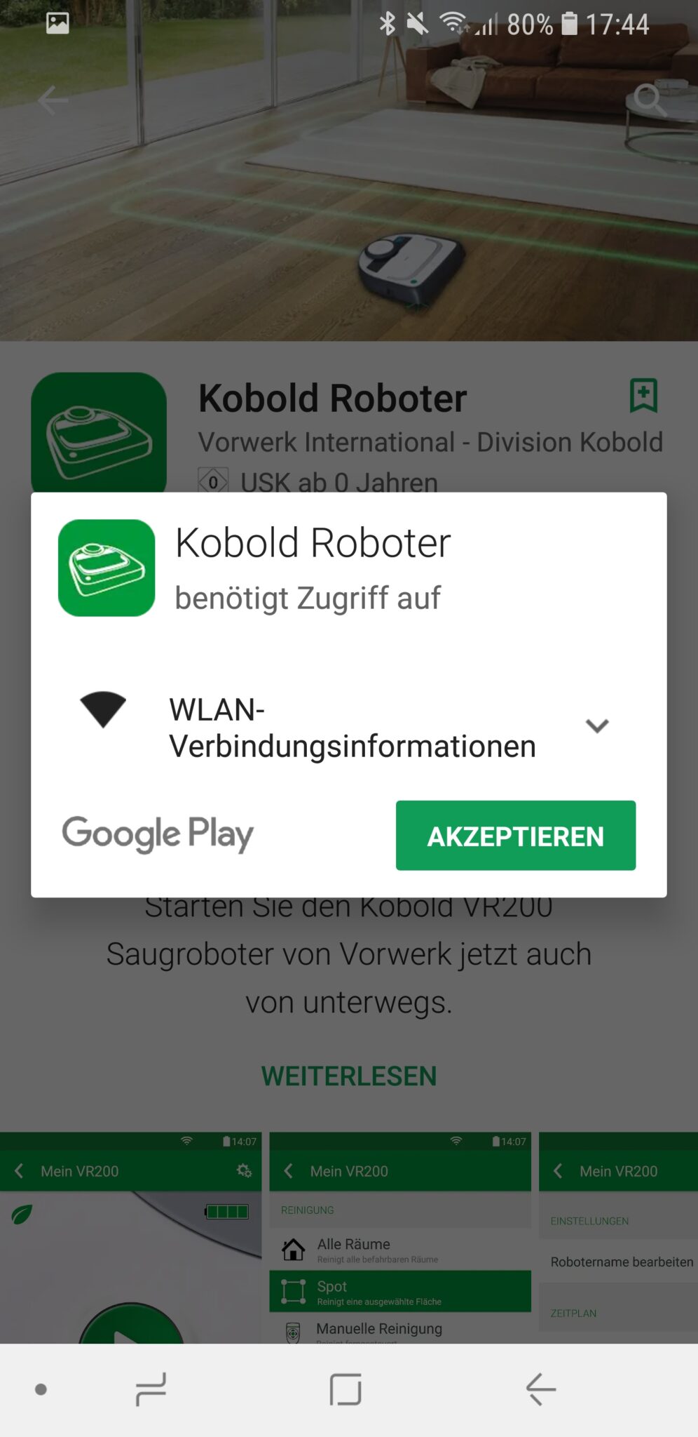 Vorwerk Kobold App installieren und Account einrichten 02