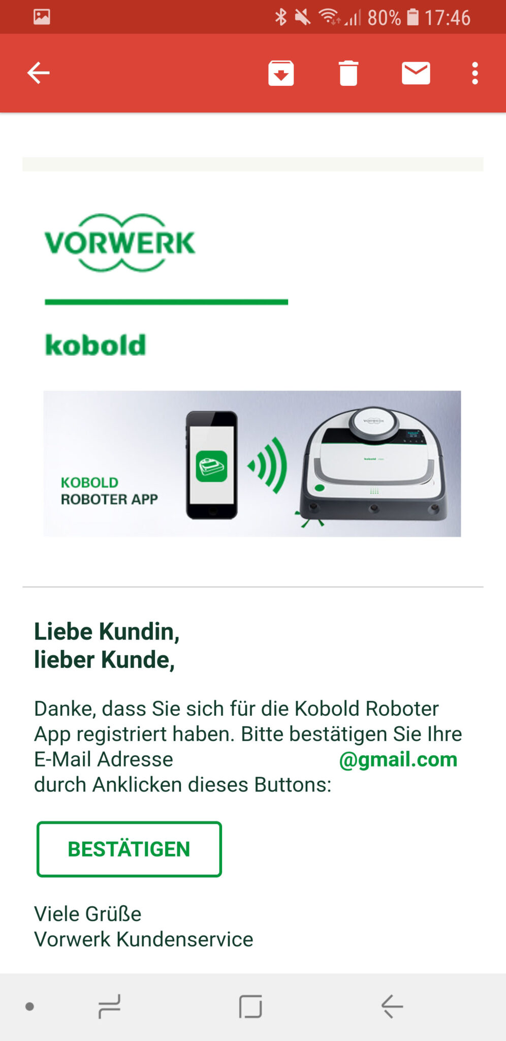 Vorwerk Kobold App installieren und Account einrichten 10