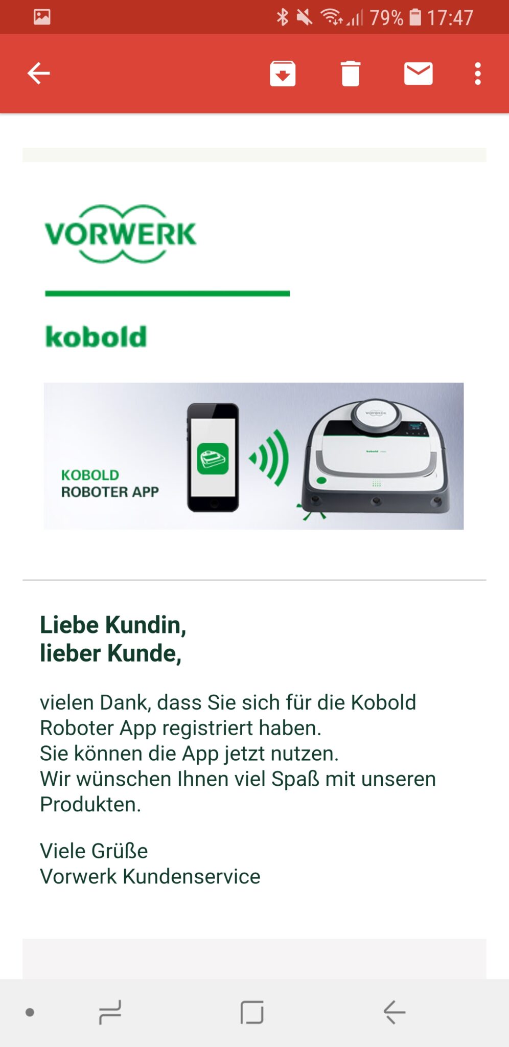Vorwerk Kobold App installieren und Account einrichten 12