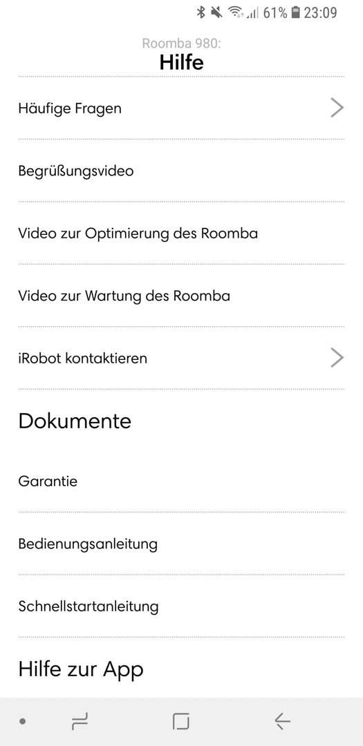 iRobot Roomba 980 App Details 14